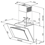 Вытяжка Weissgauff Sigma 50 PB BL (430135)