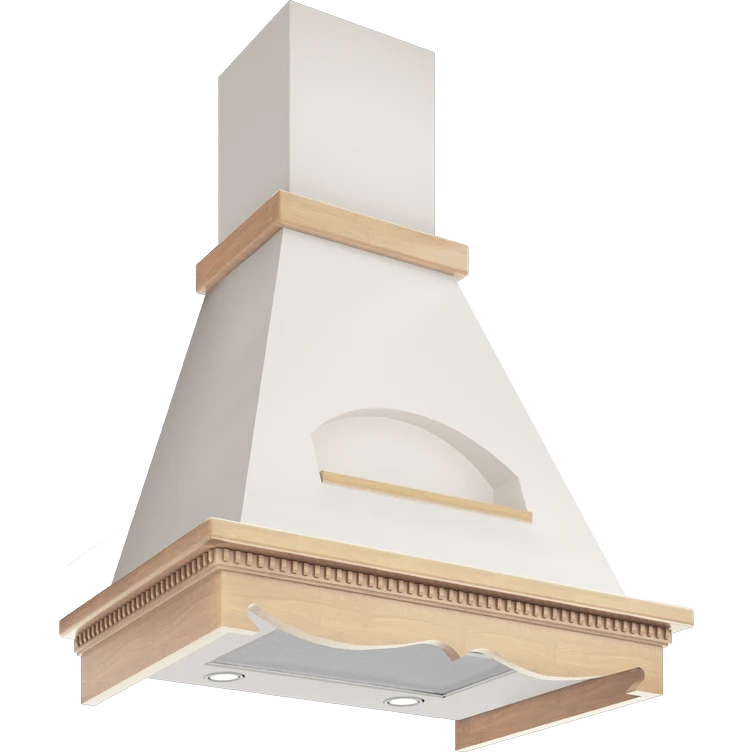 Вытяжка Elikor Бельведер 60П-650-П3Д Beige/Oak - КВ II М-650-60-318