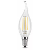 Филаментная лампочка Gauss Filament Candle Dimmable 4100K (5 Вт, E14) (104801205-D)