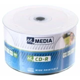 Диск CD-R Verbatim 700Mb 52x Pack Wrap Printable (50 шт.) (69206)