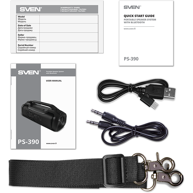Портативная акустика Sven PS-390 Black - SV-021306 - фото 9