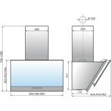 Вытяжка Elikor Рубин S4 60П-700-Э4Д Anthracite/Black Glass (КВ I Э-700-60-1098)