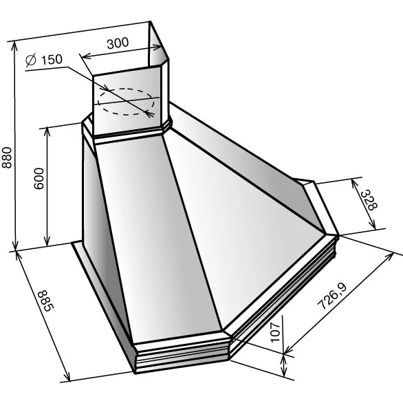Вытяжка Elikor Форест 90П-650-П3Д Beige/Oak - 943919 - фото 2
