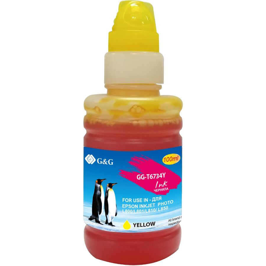 Чернила G&G GG-T6734Y Yellow - фото 2
