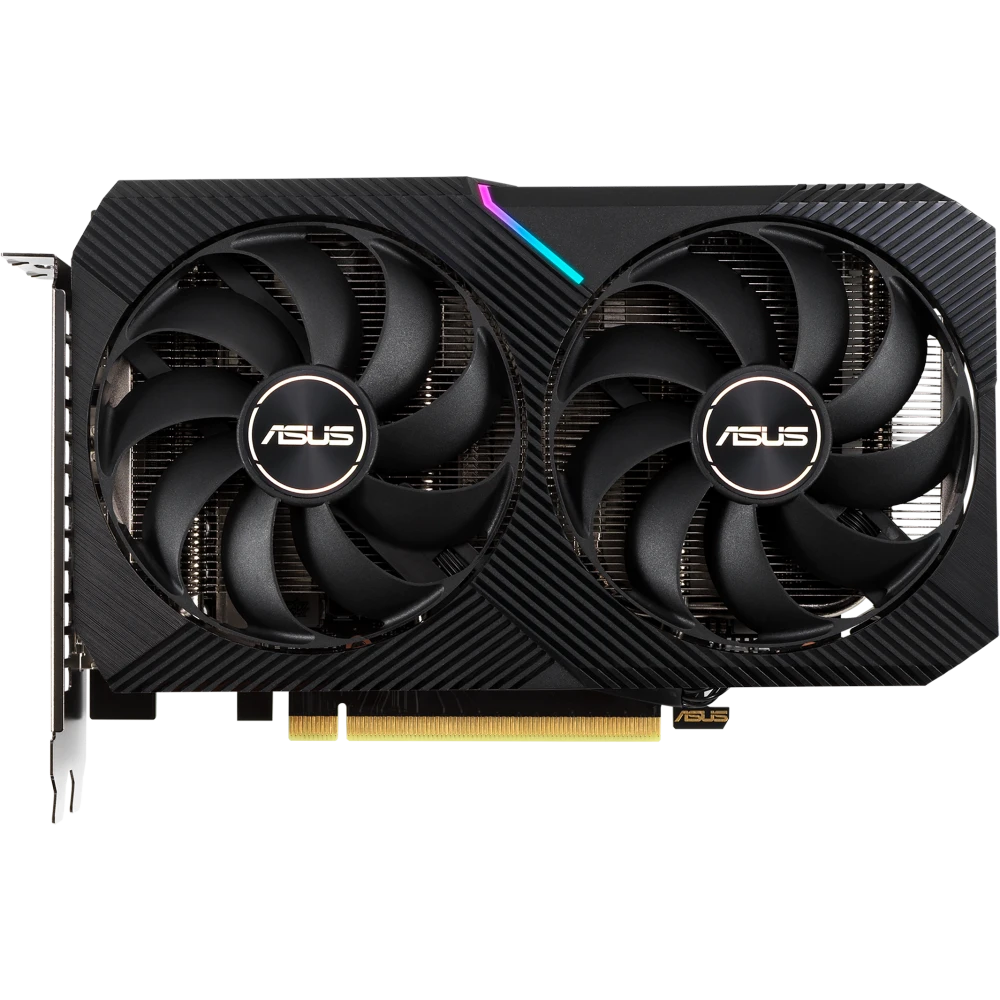 Видеокарта NVIDIA GeForce RTX 3060 ASUS 12Gb LHR (DUAL-RTX3060-12G-V2)