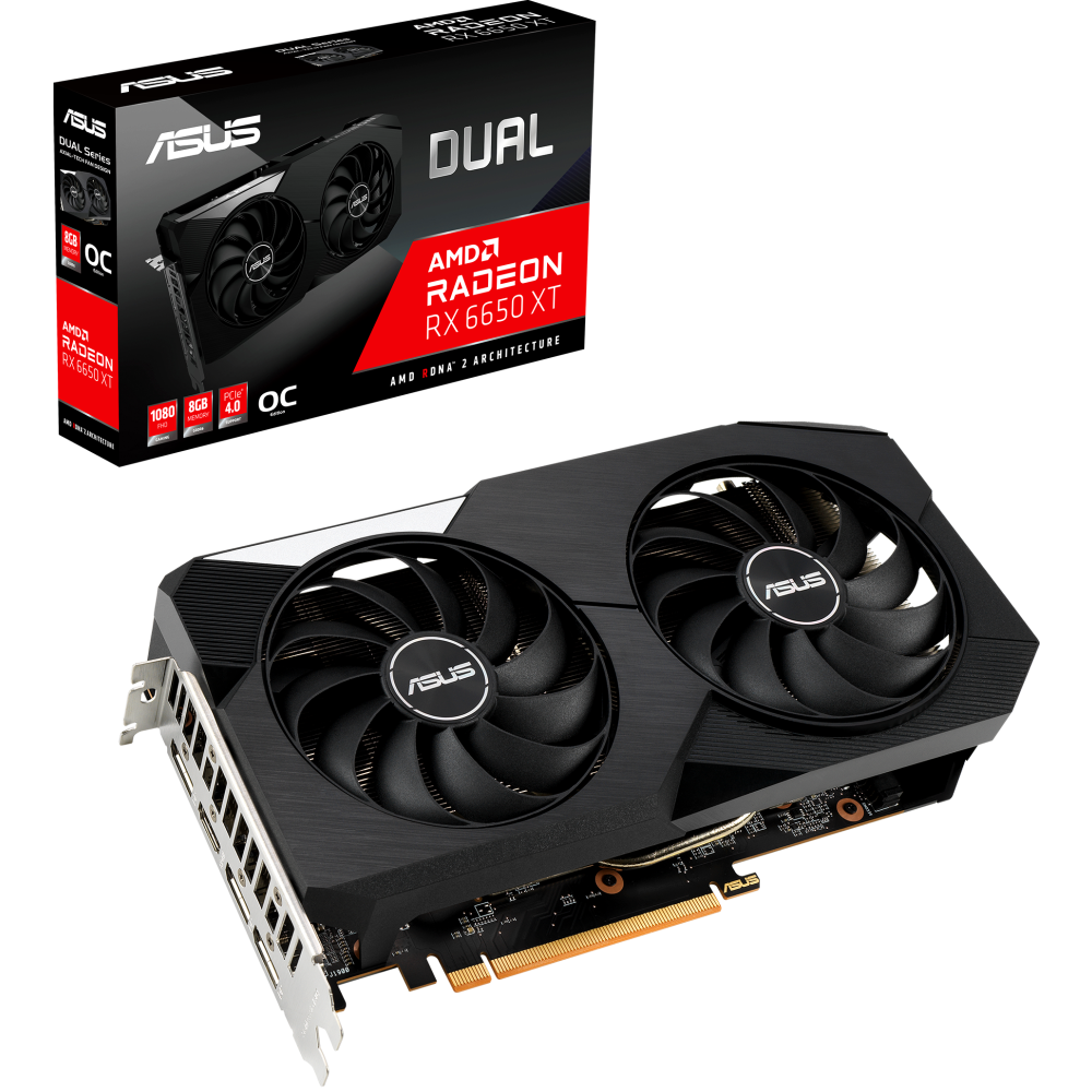 Видеокарта AMD Radeon RX 6650 XT ASUS 8Gb (DUAL-RX6650XT-O8G) - фото 7