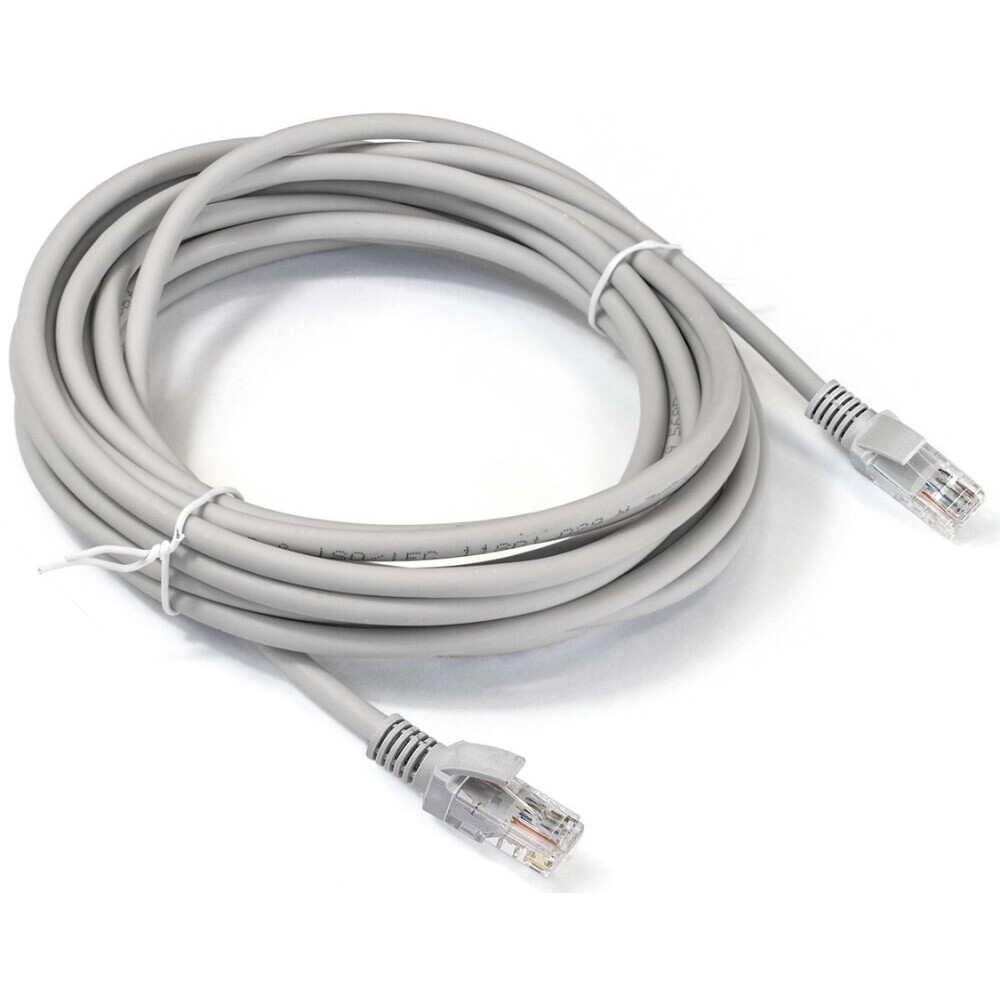 Патч-корд ExeGate UTP-RJ45-RJ45-5e-10M-LSZH-GY, 10м