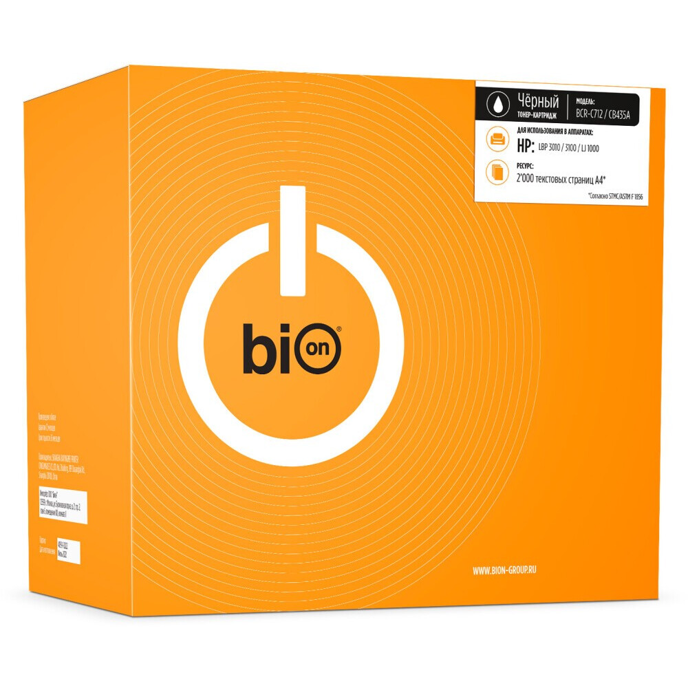 Картридж Bion 712/CB435A Black