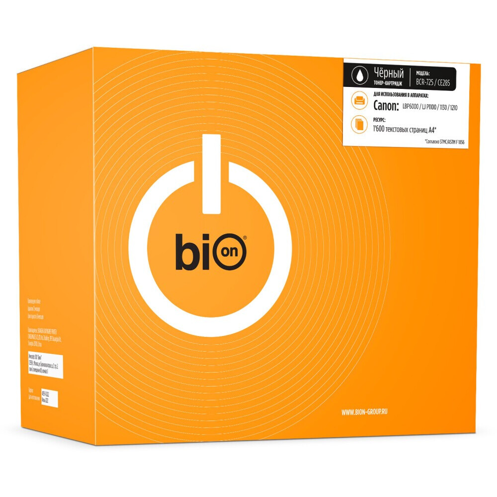 Картридж Bion 725/CE285/(125) Black