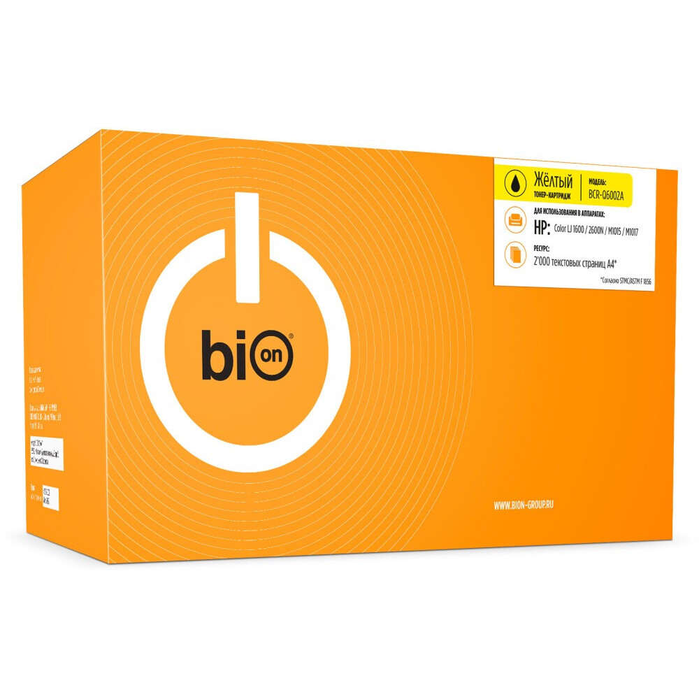 Картридж Bion Q6002A Yellow