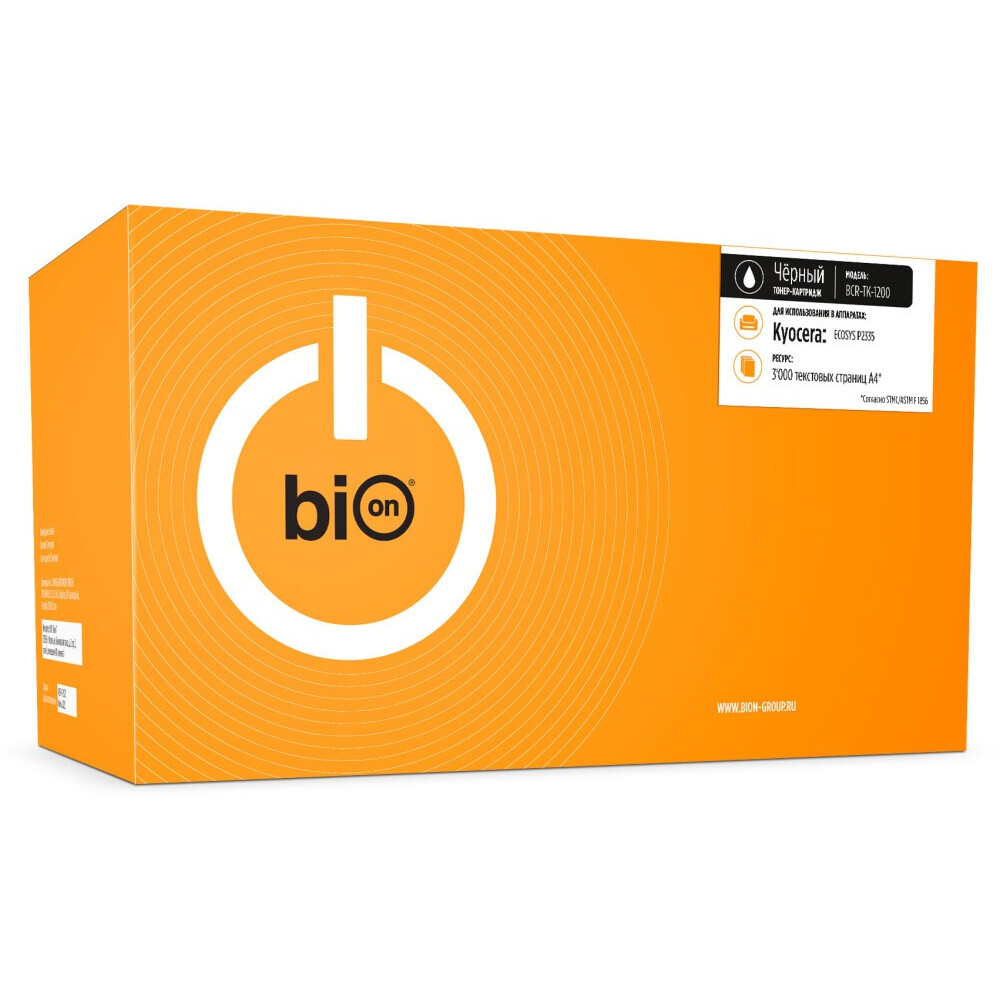 Картридж Bion TK-1200 Black - BCR-TK1200
