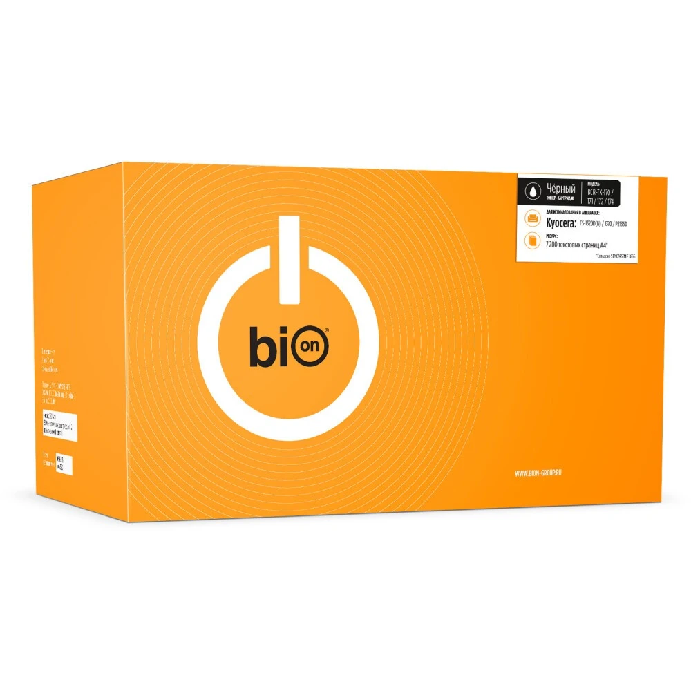 Картридж Bion TK-170/171/172/174 Black - BCR-TK-170/171/172/174