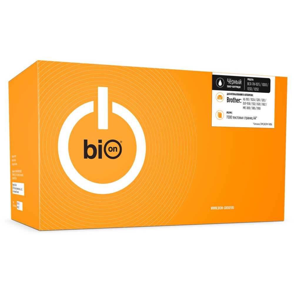 Картридж Bion TN-1075/1000/1030/1050 Black - BCR-TN-1075/1000/1030/1050
