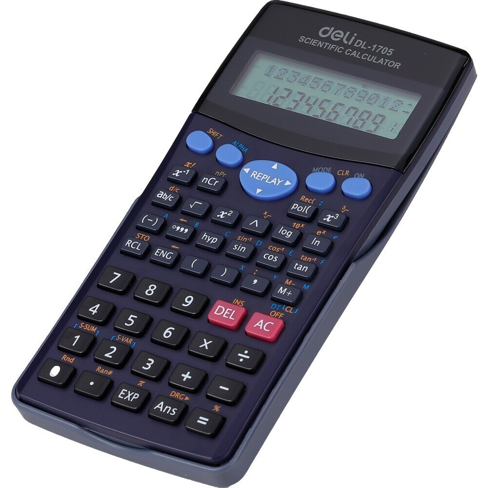 Калькулятор Deli E1705 Black - фото 2