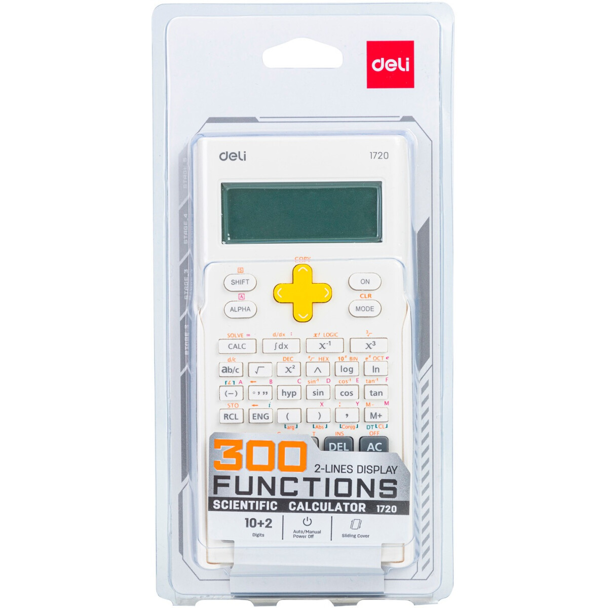 Калькулятор Deli E1720 White - фото 5