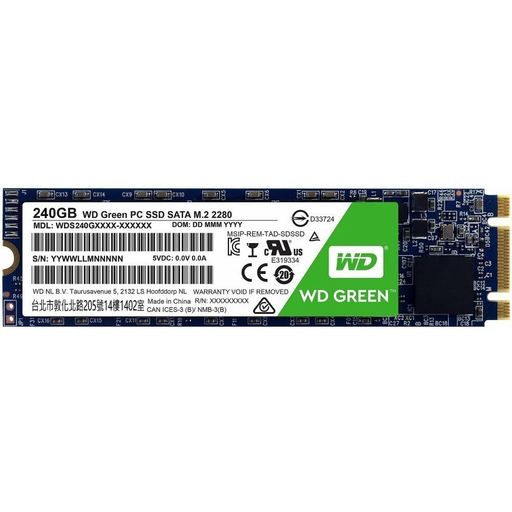 Накопитель SSD 240Gb WD Green (WDS240G2G0B)