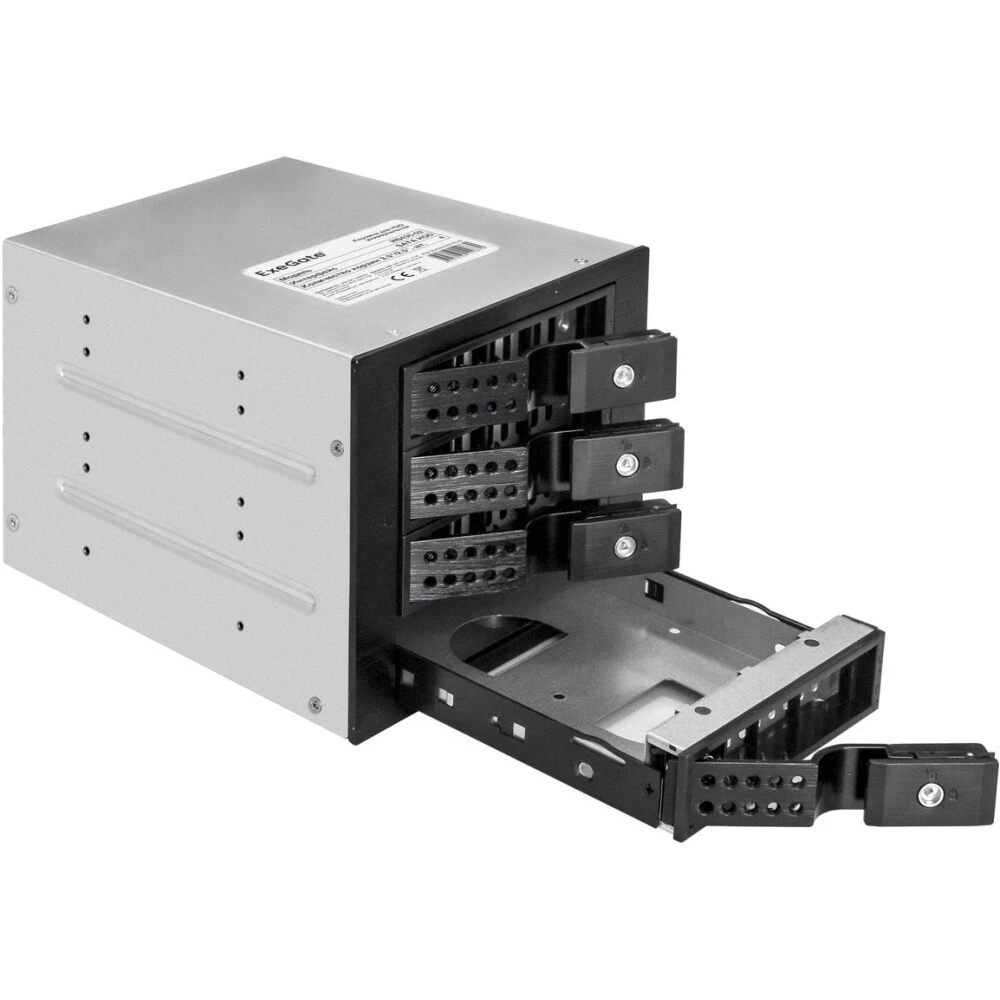 Корзина для накопителей ExeGate HS435-02 Black - EX291657RUS - фото 2