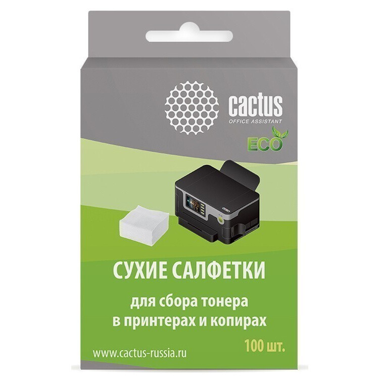 Чистящие салфетки Cactus CS-P2003E, 100 шт.