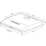 Вытяжка KRONA ERMINA 500 White PB (КА-00001058)