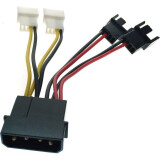 Переходник Molex - 4x 3-pin, Espada e4PINm-4X3pINm