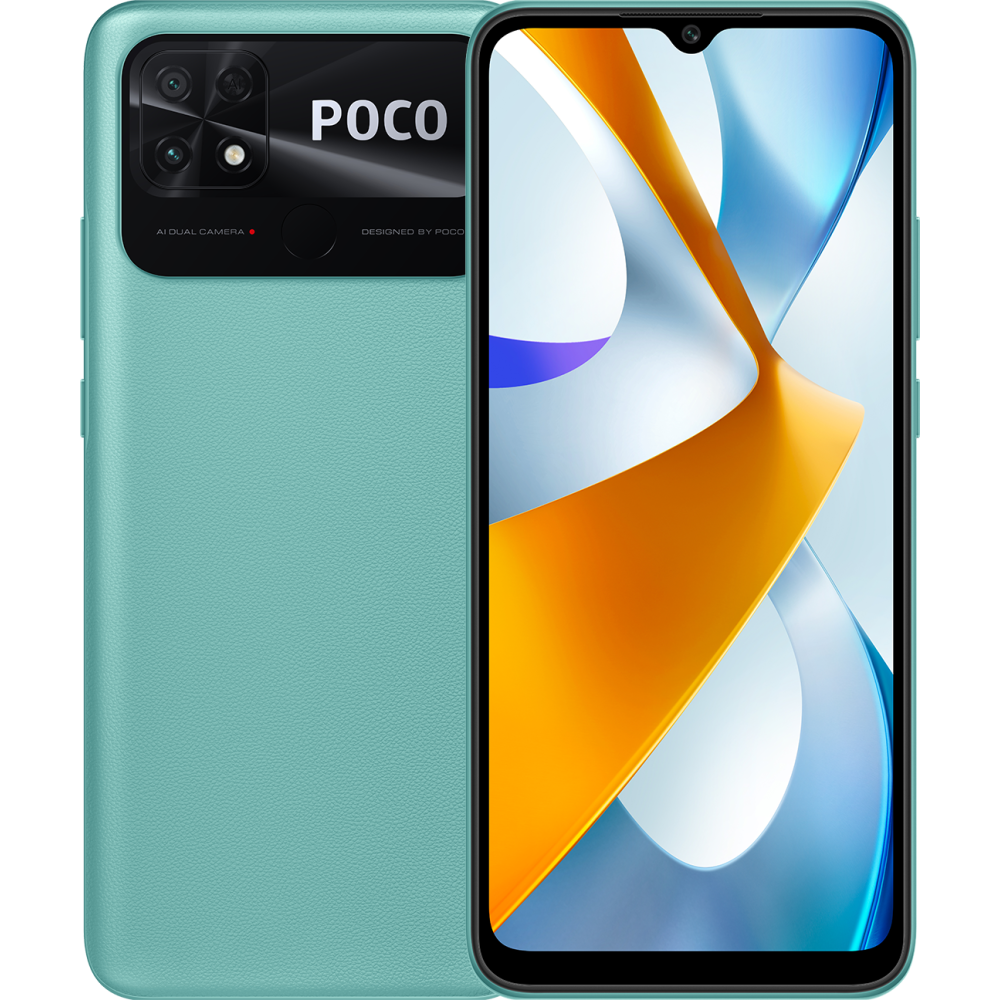 Смартфон Xiaomi Poco C40 4/64Gb Coral Green - X38665/X38648