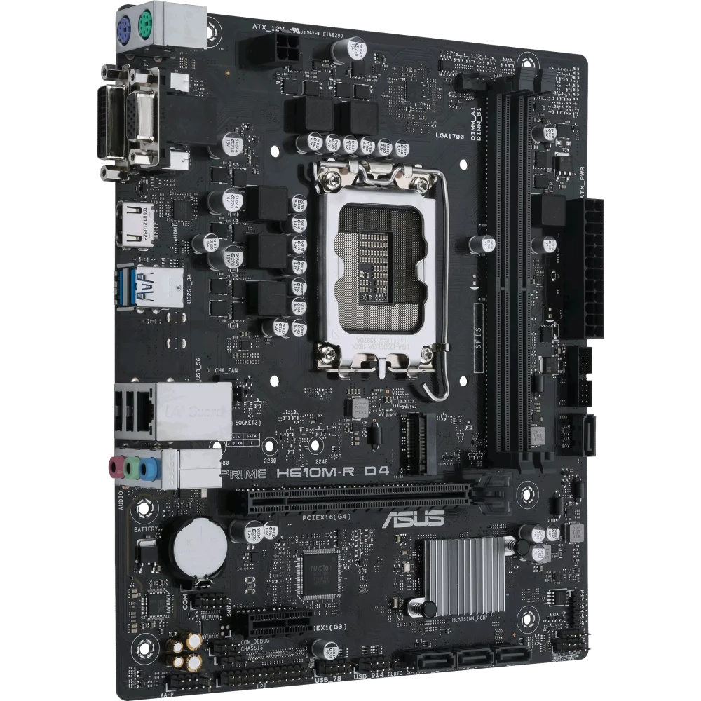 Материнская плата ASUS PRIME H610M-R D4-SI - фото 2