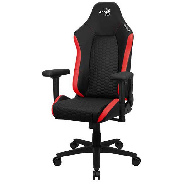 Игровое кресло Aerocool CROWN Leatherette Black Red - 4711099471195 - фото 7