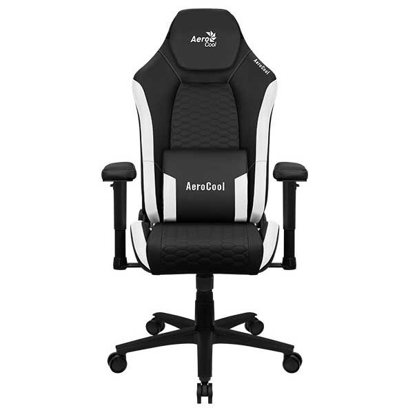 Игровое кресло Aerocool CROWN Leatherette Black White - 4711099471201 - фото 2