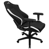 Игровое кресло Aerocool CROWN Leatherette Black White (4711099471201)