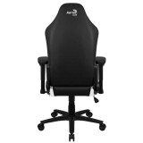 Игровое кресло Aerocool CROWN Leatherette Black White (4711099471201)