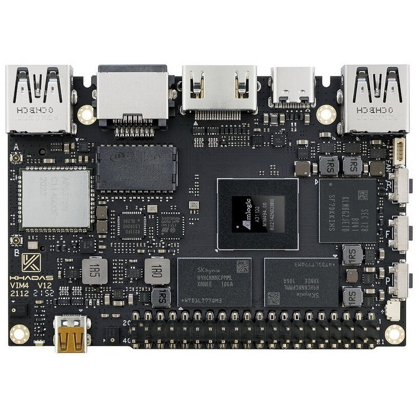 Одноплатный компьютер Khadas VIM4 Amlogic A311D2 - KVIM4-002 - фото 2