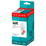 Светодиодная лампочка IEK LLE-A60-12-24-48-40-E27 (12 Вт, E27)