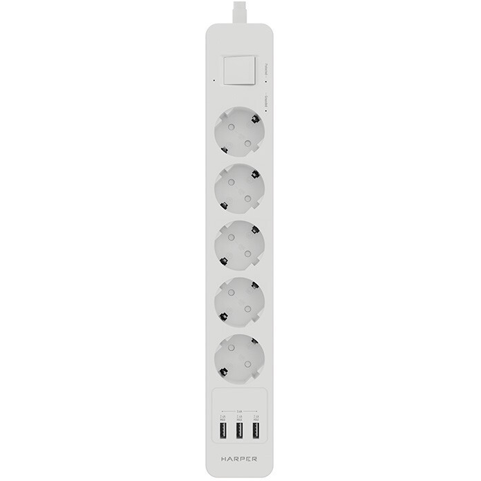 Сетевой фильтр Harper UCH-560 White