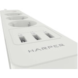 Сетевой фильтр Harper UCH-330 White