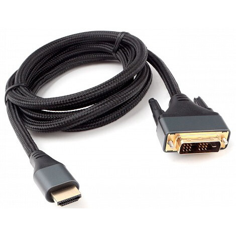 Кабель HDMI - DVI, 1.8м, Gembird CC-HDMI-DVI-4K-6