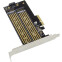 Переходник M.2 - PCI-E/SATA Orient C301E - фото 2