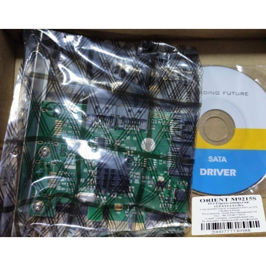 Контроллер SATA Orient M9215S OEM - фото 4