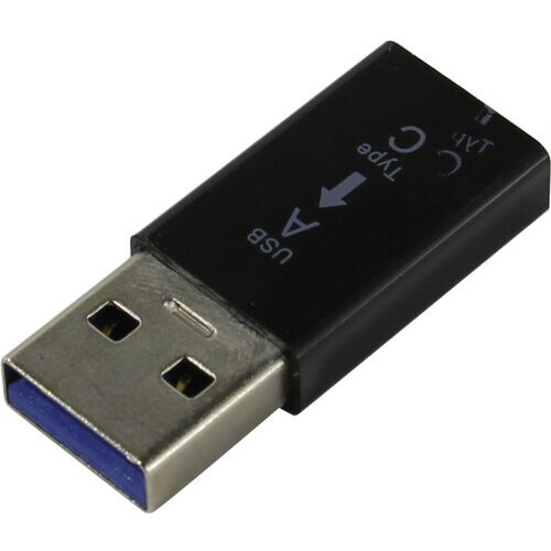 Переходник USB A (M) - USB Type-C (F), KS-IS KS-379 Black