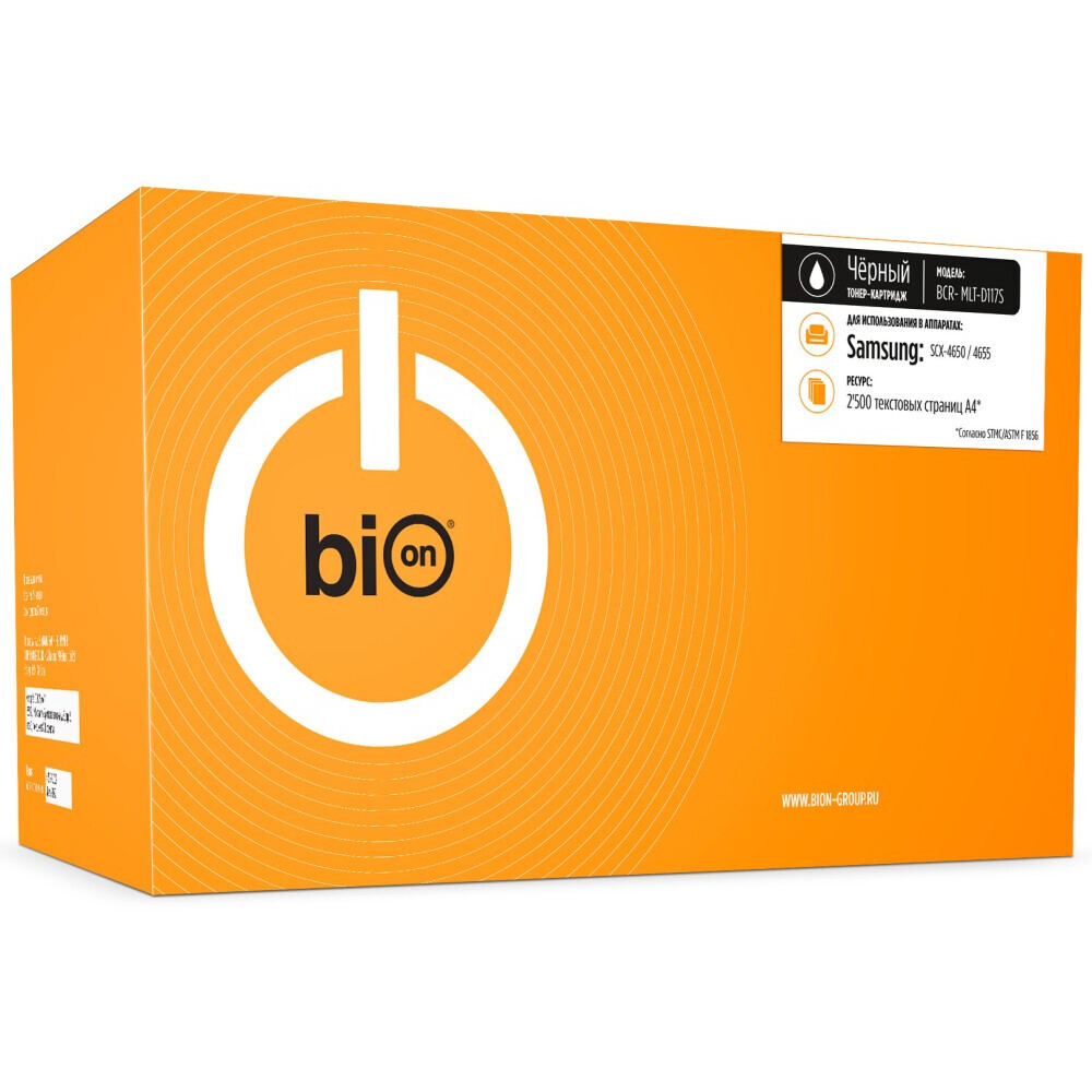 Картридж Bion MLT-D117S Black