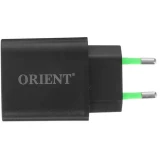 Сетевое зарядное устройство Orient PU-C20W Black