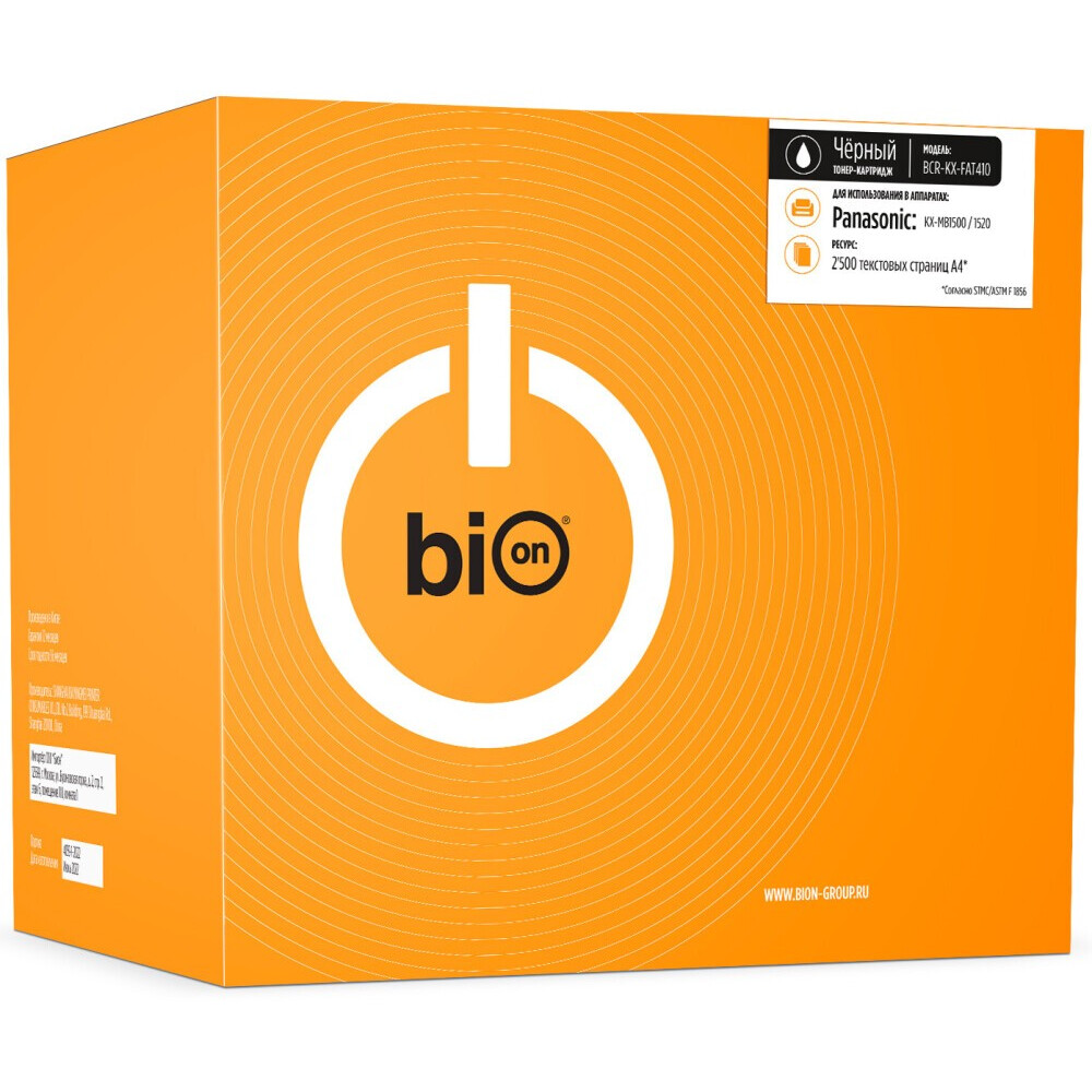 Картридж Bion KX-FAT410 Black