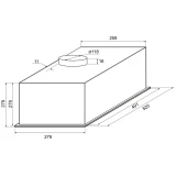 Вытяжка KRONA SINTIA 600 White PB (КА-00003857)