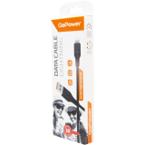 Кабель USB - Lightning, 1м, GoPower GP01L Black (00-00018568)