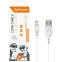 Кабель USB A (M) - microUSB B (M), 1м, GoPower GP01M White - 00-00018563 - фото 2