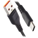 Кабель USB - USB Type-C, 1м, GoPower GP01T Black (00-00018566)