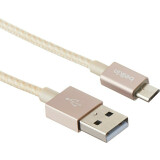 Кабель USB A (M) - microUSB B (M), 1.2м, Belkin F2CU021BT04-GLD