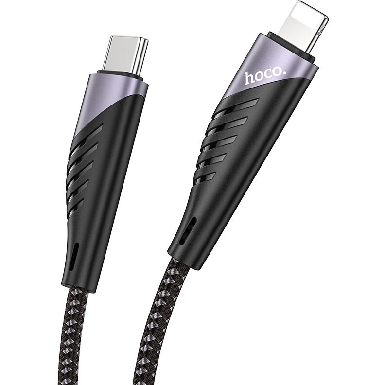 Кабель USB Type-C - Lightning, 1.2м, HOCO U95 Black (HC-41462) - 6931474741462 - фото 2