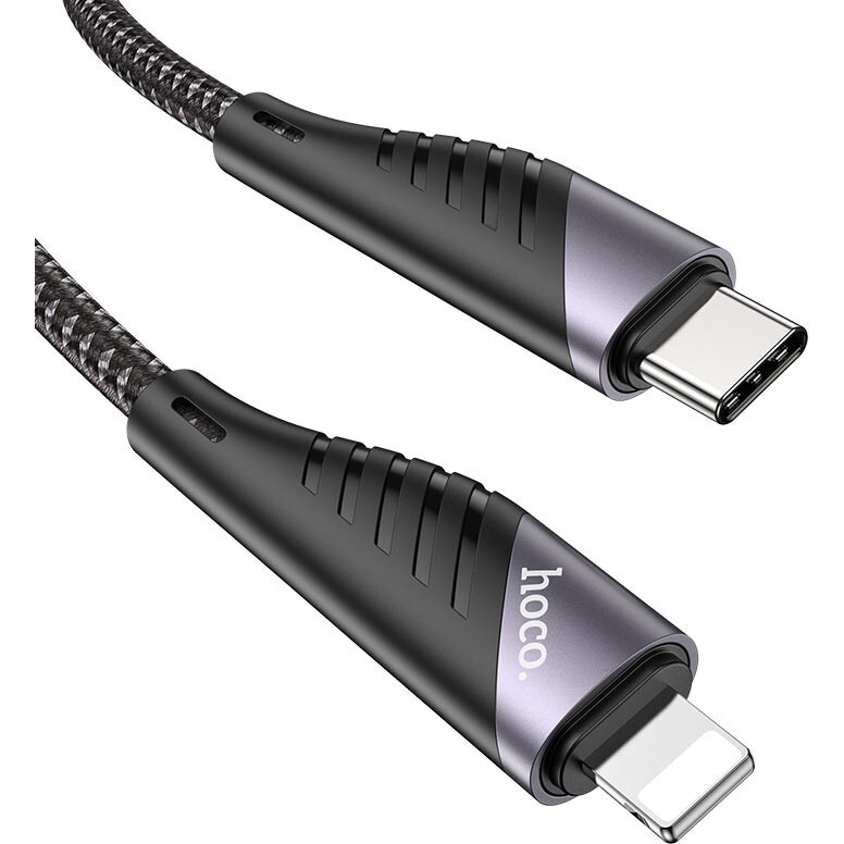 Кабель USB Type-C - Lightning, 1.2м, HOCO U95 Black (HC-41462) - 6931474741462 - фото 3
