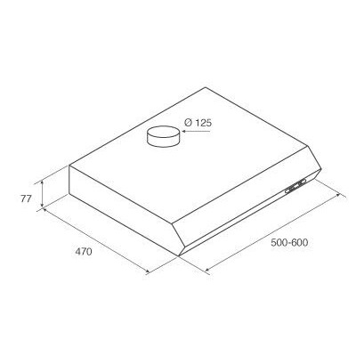 Вытяжка JET AIR LIGHT WH/F/50 (PRF0094427A) - фото 2