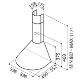 Вытяжка Elica Tonda WH F/60 (2939587C)